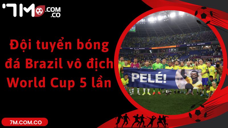 Đội tuyển bóng đá Brazil vô địch World Cup 5 lần