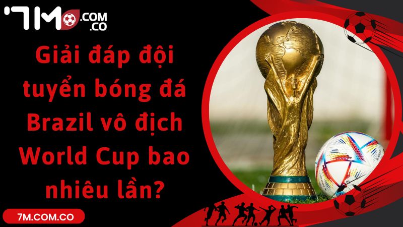 Giải đáp đội tuyển bóng đá Brazil vô địch World Cup bao nhiêu lần?